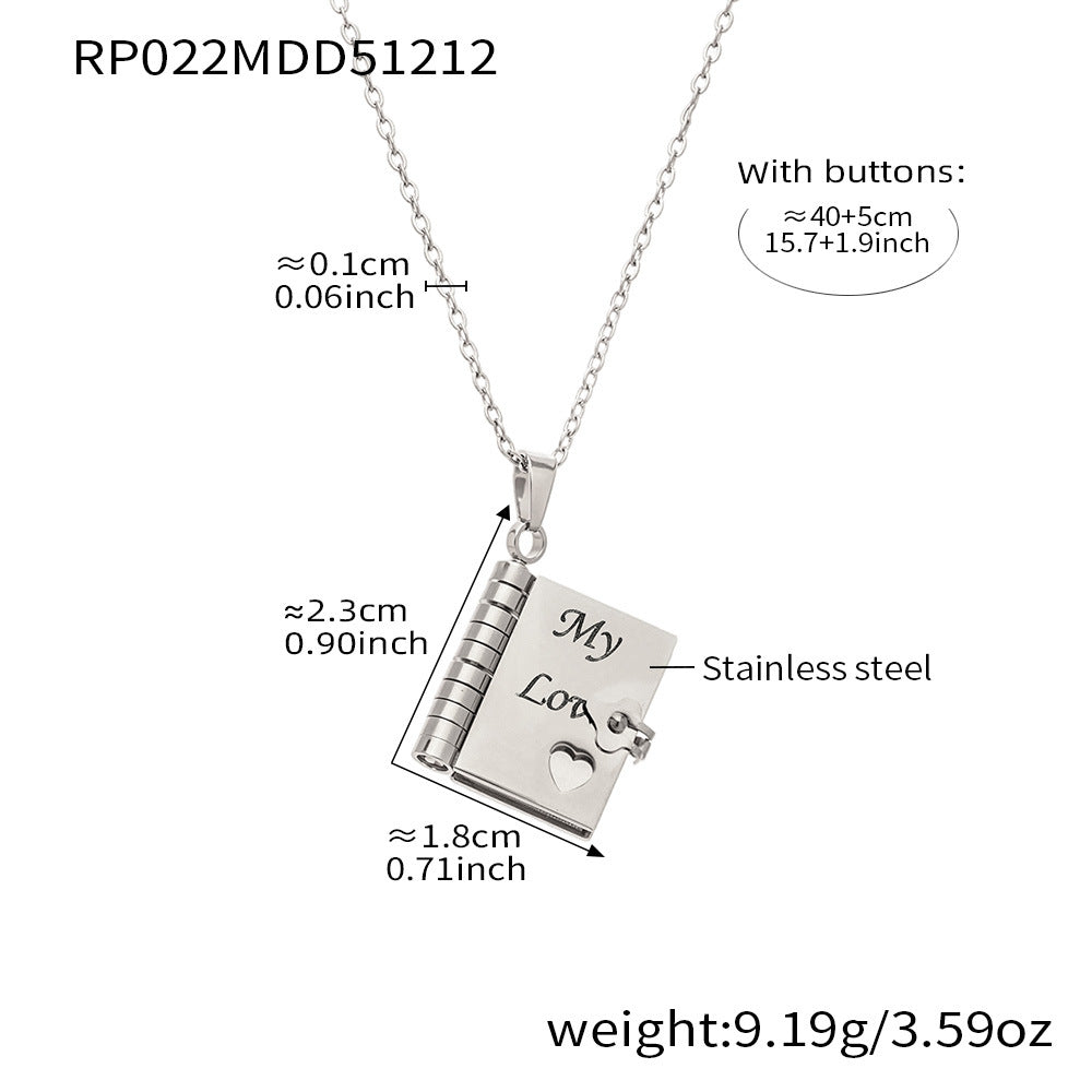 My Little Star Book Necklace