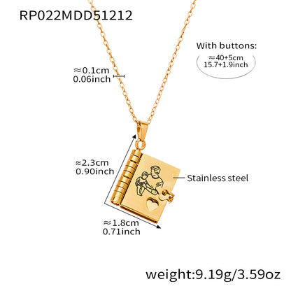 My Little Star Book Necklace