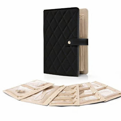 Luxury Jewelry Organizer Book – Anti-Tarnish Jewelry Storage Case, Portable Travel Jewelry Holder for Rings, Earrings & Necklaces