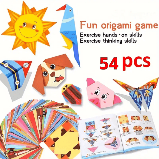 54pcs Creative Origami Kit Color Origami Puzzles