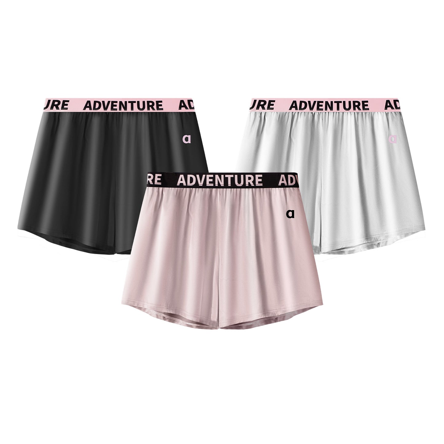 Men's Plus Size Satin Elastic Waist Fashion Boxer Shorts