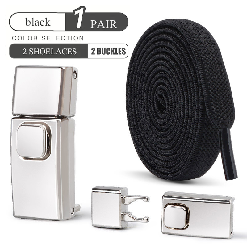 1 Pair Free-Tie Shoelaces Set for Sneakers Canvas Shoes