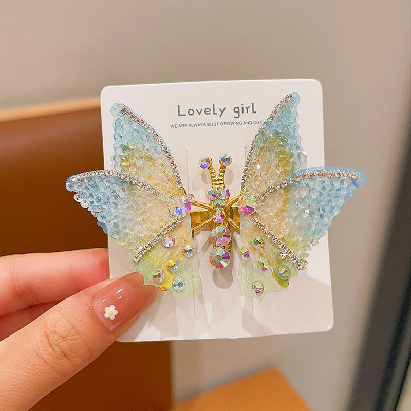 Moving Butterfly Hair Clip – Fluttering Wings, Sparkling for Girls