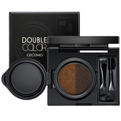 Dual-Color Cushion Eyebrow Pen & Eyeliner Gel - Waterproof & Sweatproof