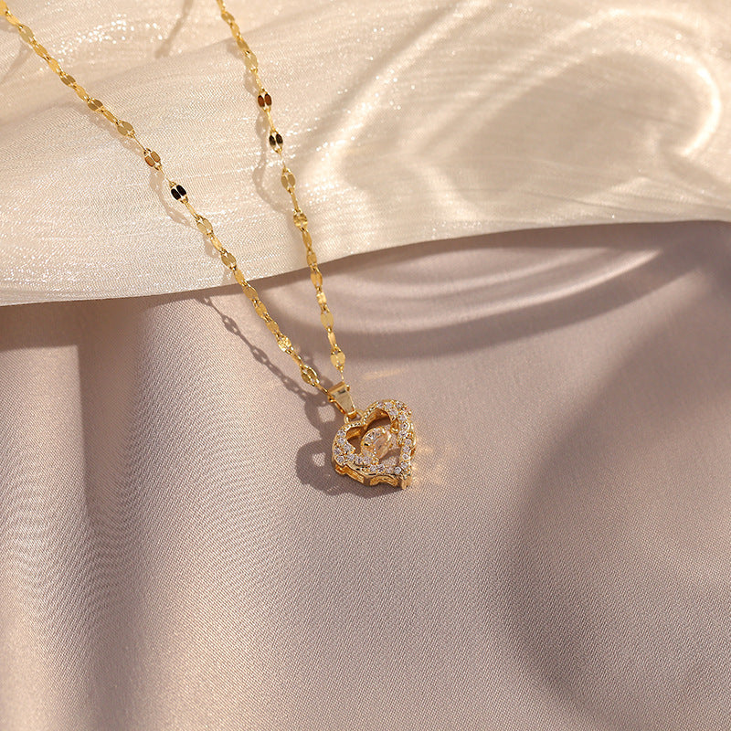 Ocean Heart Golden Love Necklace