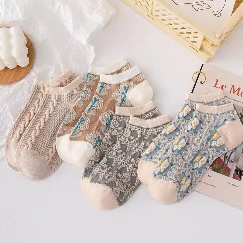 women's retro fashion cotton socks