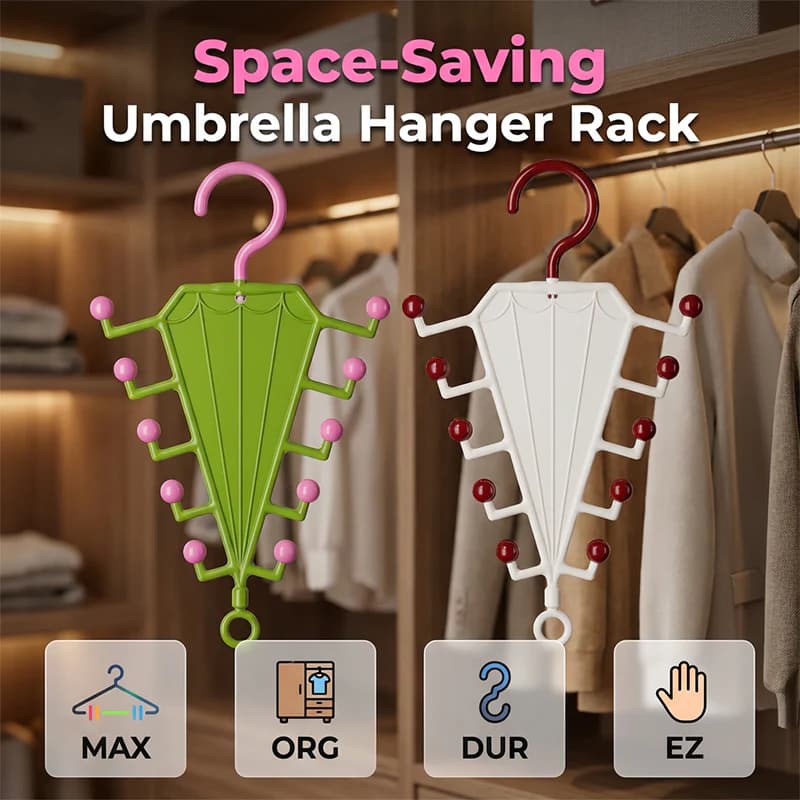 Multi-Functional V-Shaped Double Sided Hanger Storage Rack – Organizes Scarves, Hats & Bags, Dual-Sided & Space-Saving