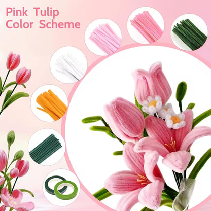 【100 Pcs】DIY handmade twisting stick，Soft plush craft sticks