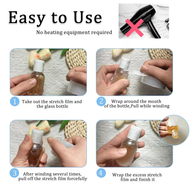 Stretchable Shrink Film / Sealing Film for Bottles, Jars, and Cans