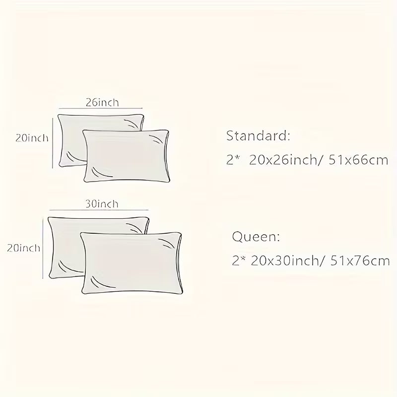 Luxury Breathable Soft Faux Silk Pillowcase