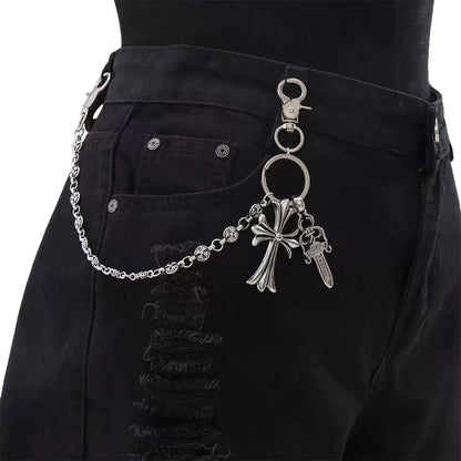 Multi-Functional Pant Chain – Bag Charm/Waist/Jeans Chain, Sword/Bead/Cross Waist Chain