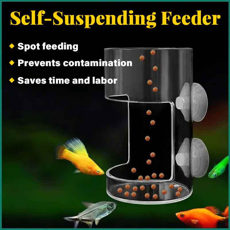 Self-Suspending Aquarium Feeder