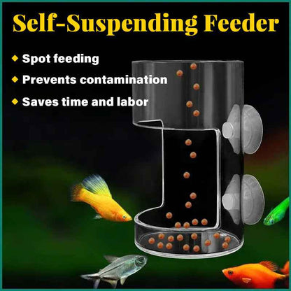 Self-Suspending Aquarium Feeder