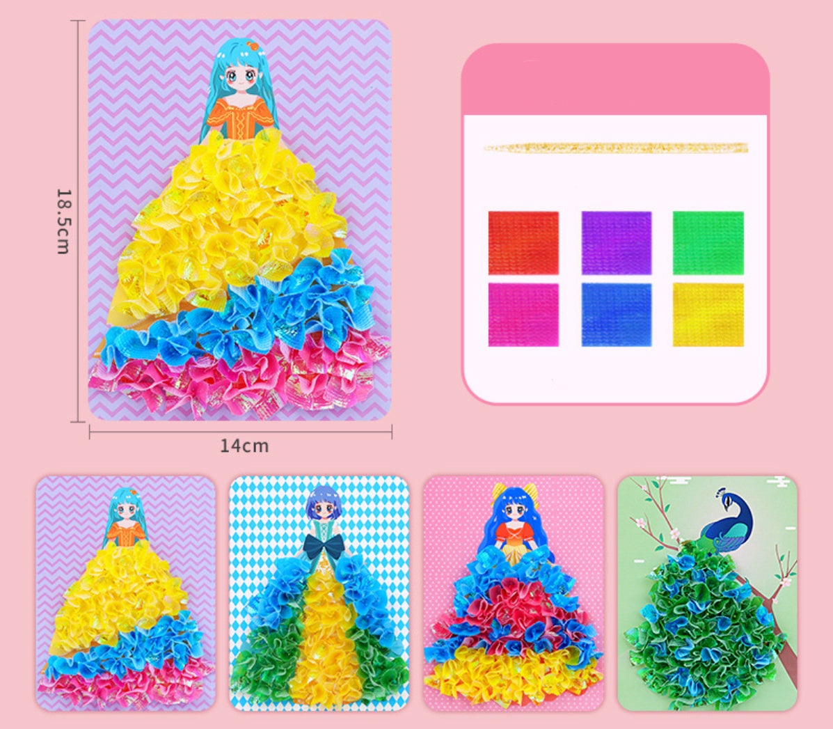 Children's DIY Princess Dress-up Sticker Book, Sticker Art, Educational Toy