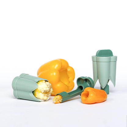 2-in-1 Pepper Corer – One Press, No Mess