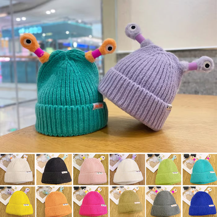 Cute Glowing Little Monster Knit Hat