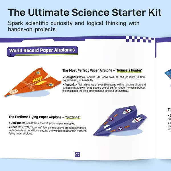 Creative DIY Paper Airplane Set For Kids