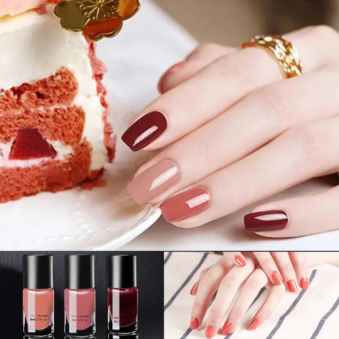 Quick-drying, no-bake, long-lasting, peelable nail polish for manicure