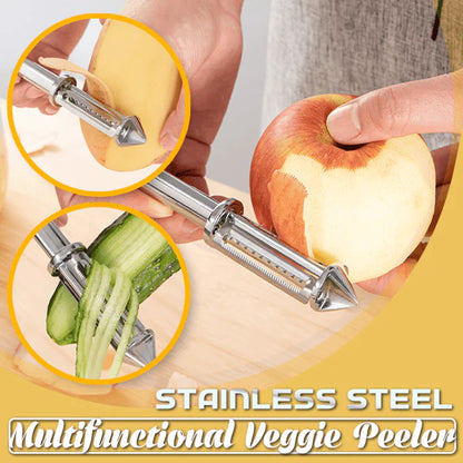 Stainless Steel Multifunctional Veggie Peeler