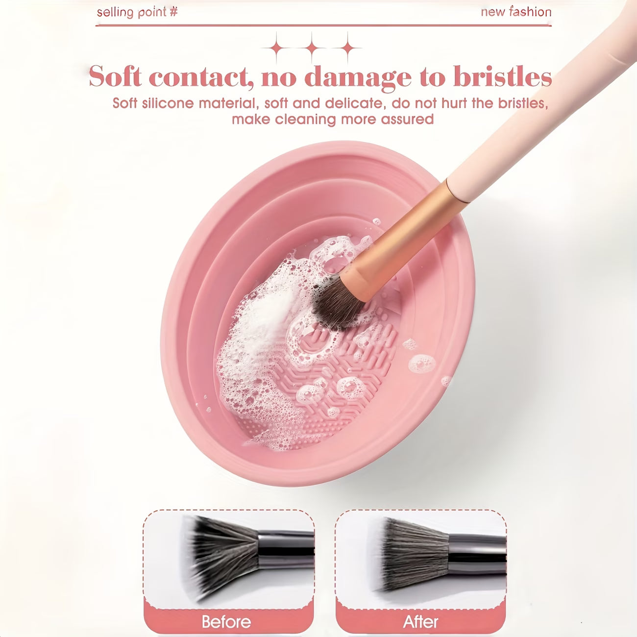 💄 Makeup Brush Cleaner – Fast Cleaning & Easy Drying