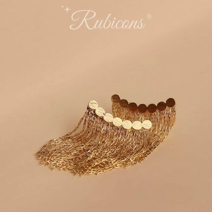 Retro Metallic Tassel Earrings