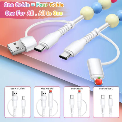 4-in-1 Beaded Charging Cord