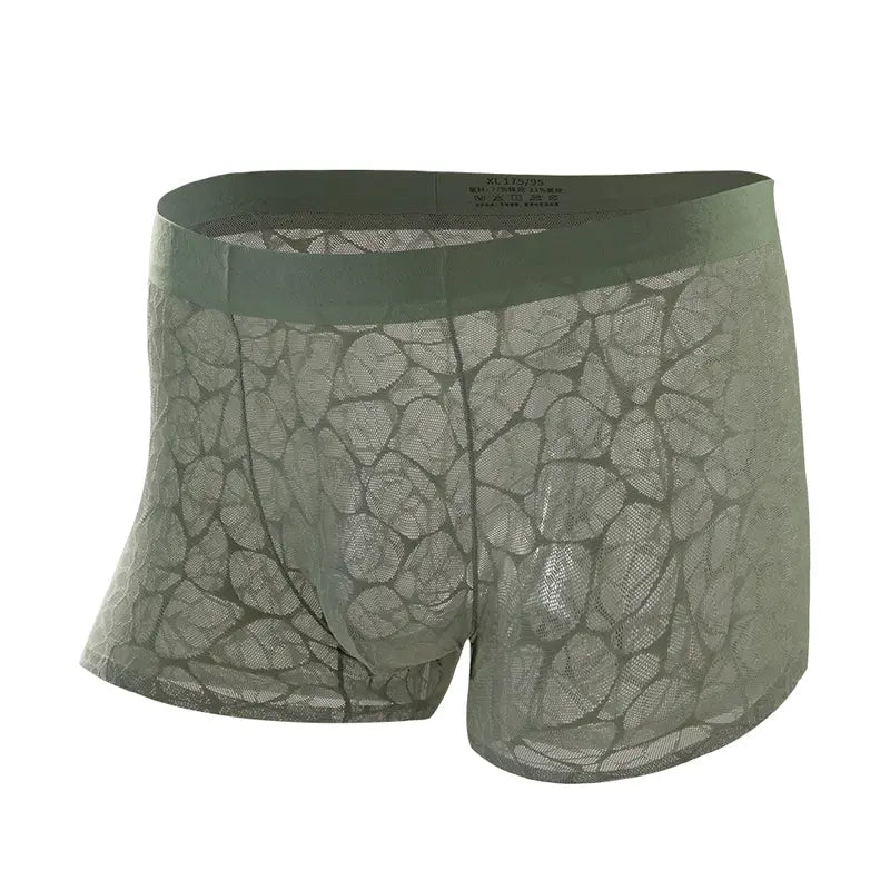 Men's Ultra-Thin Lace Mesh Boxer Briefs 3-Pack