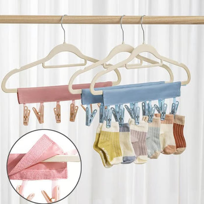 ✈️Portable Travel Clothespins – Turn Any Hanger Into a Clothesline