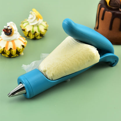 Icing Piping Gun Set for Cake Decorating with Nozzles – Cream Squeeze Tool for Baking