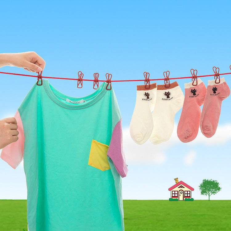 Portable, Foldable, and Durable Clothesline for Home or Travel Use