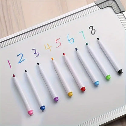 8-Color Dust-Free Quick-Dry Erase Markers