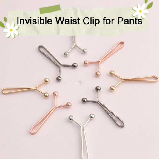 [8pcs]Adjustable U-Shaped Waist Tightening Buckles | Anti-Slip Pants Waist Clips for Better Fit