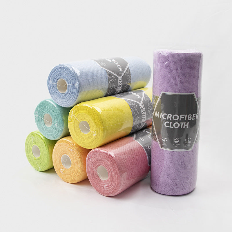 🧻Microfiber Tear-Away Cleaning Cloth Roll – Reusable, Tear to Size, Strong Absorbent & Streak-Free