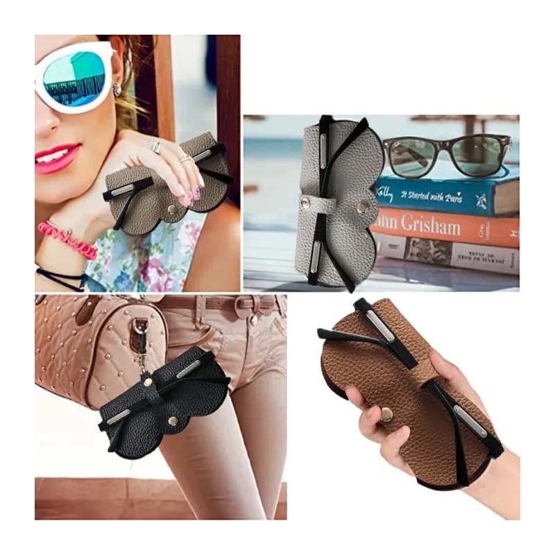 Soft PU Leather Sunglasses Bag