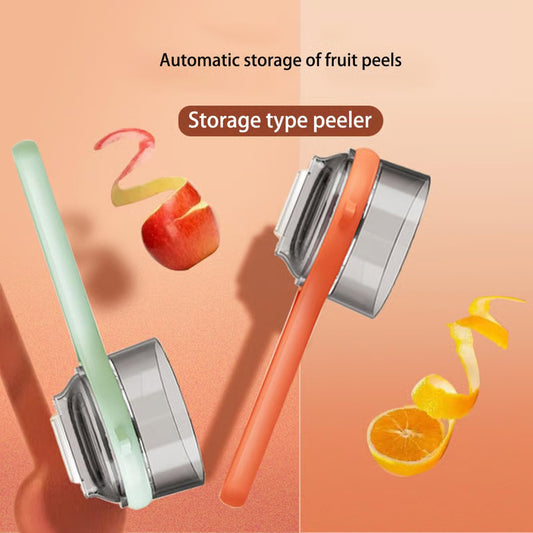 🥔🍎Double-Sided Stainless Steel Peeling Knife – Sharp Dual-Edge, Left/Right Handed, with Storage Box, Kitchen Essential