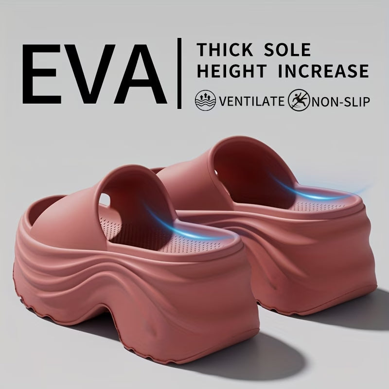 Women's Elegant Thick-Sole EVA Slippers - 8cm Height Increase
