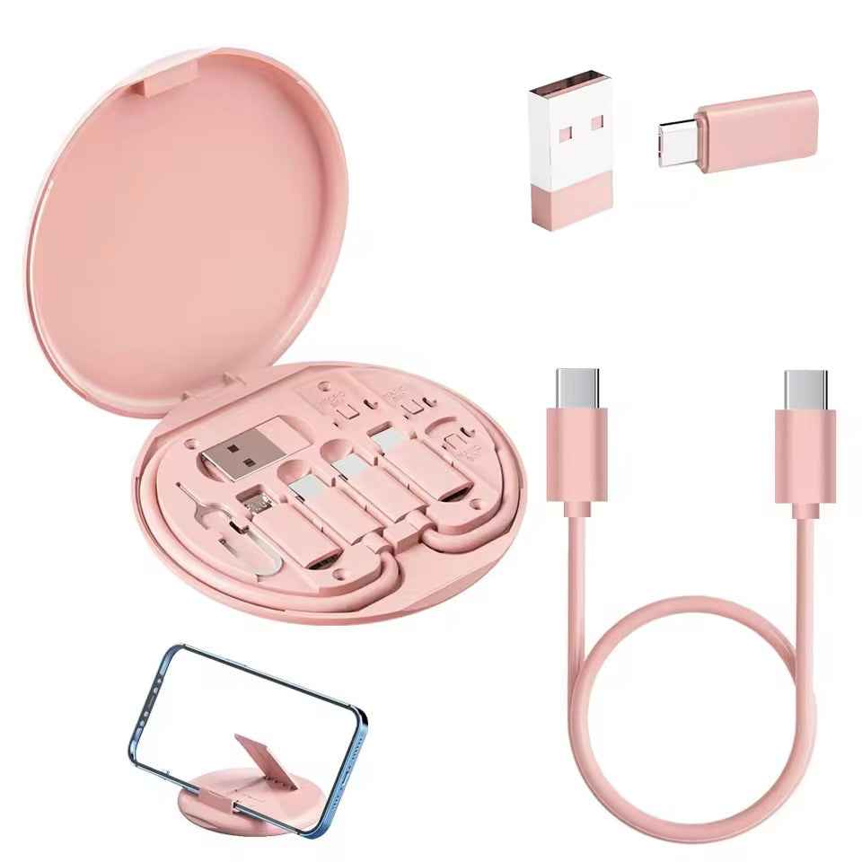 5-in-1 Portable Cable Adapter Storage Box Set