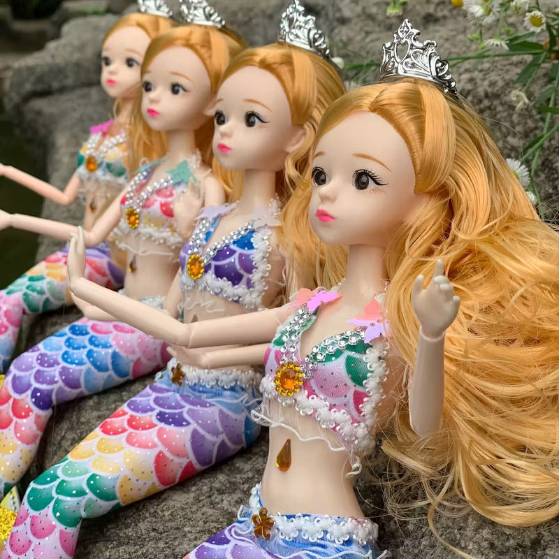 Drill Tail Mermaid Princess Doll
