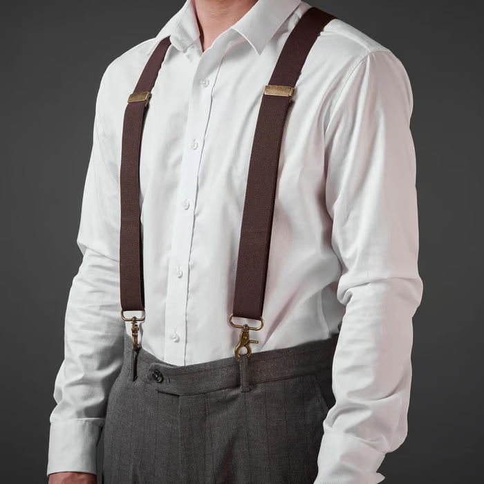 High Quality--Adjustable X-Type Unisex Four-Clip Suspenders