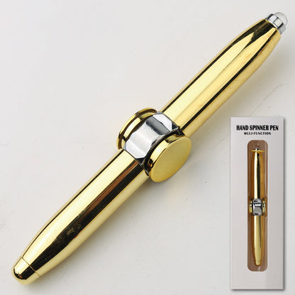 ✨Flash Fingertip Gyro Pen – Stress Relief & Writing 2-in-1, Spinning Design with LED Light, Fun for Office & Study