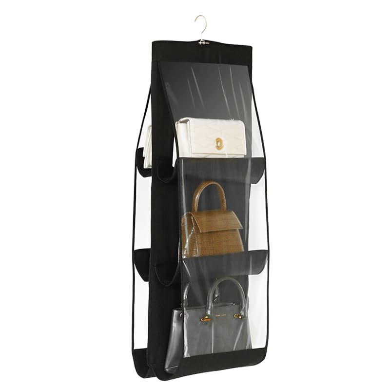 Hanging Handbag Dust-Proof Organizer – 6/8 Large Pockets, Fits Closet & Door, Dustproof & Shape Retention
