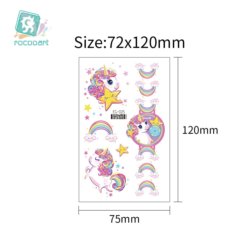 Cartoon Glitter Tattoo Stickers