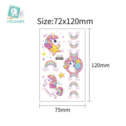 Cartoon Glitter Tattoo Stickers