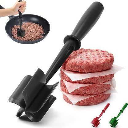 Meat Chopper & Shredder – Heat Resistant Ground Beef Smasher & Scraper, Non-Stick Pan Safe Cooking Tool