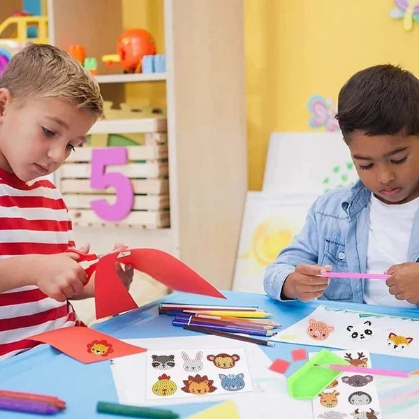 Children's DIY free stick cartoon diamond painting