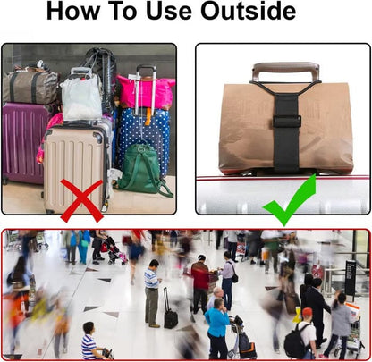 Elastic Luggage Connector Strap – Adjustable & Strong
