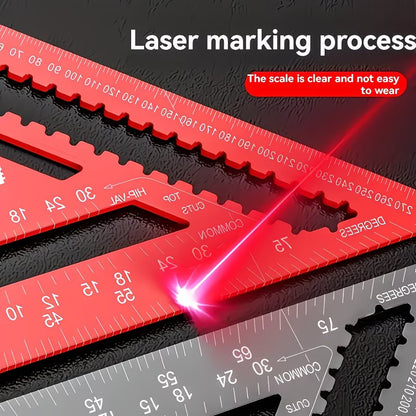🔧📏Precision Carpenter Square Hole Scribing Ruler