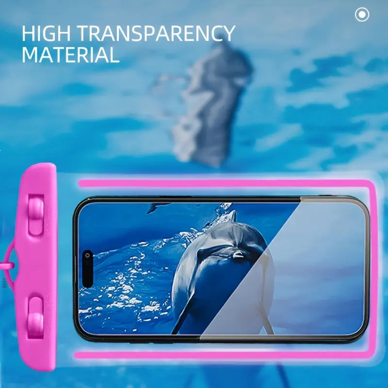 Fluorescent Waterproof Phone Bag – Touchscreen & Swim-Friendly