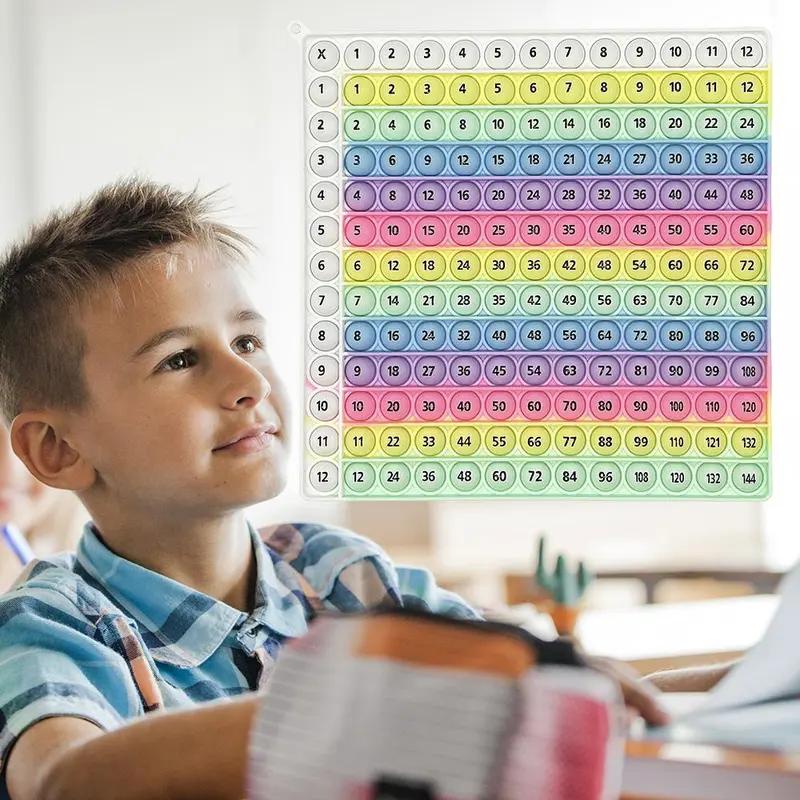 12x12 Multiplication Table Board Game – Portable Math Practice and Learning Toy for Kids