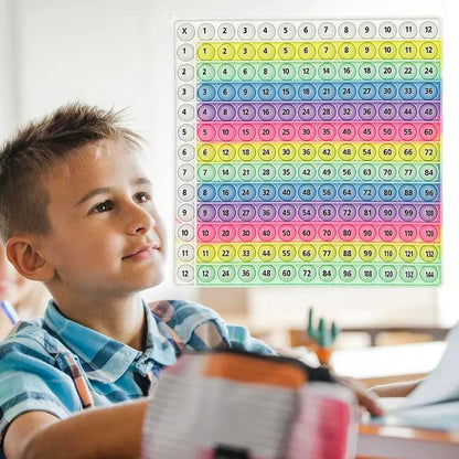 12x12 Multiplication Table Board Game – Portable Math Practice and Learning Toy for Kids